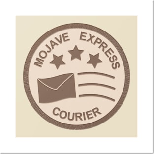 Mojave Express Courier "Patch" (Brown on Tan) Posters and Art